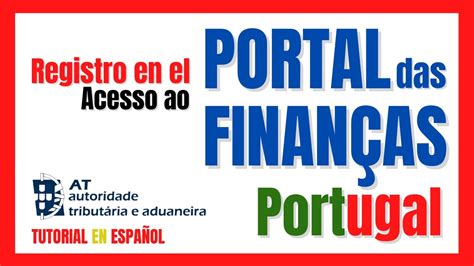 REGISTRO en el PORTAL DAS FINANÇAS de Portugal Registo no portal