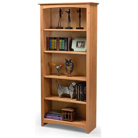 Archbold Furniture Alder Bookcases Solid Wood Alder Bookcase With