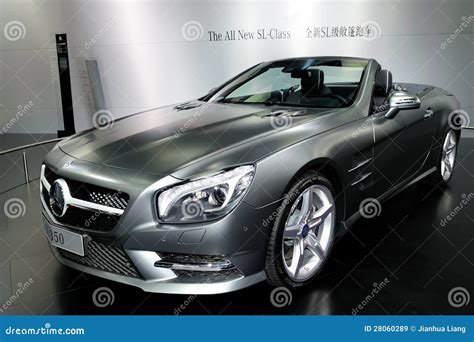 Mercedes Benz Sl Class Convertible Sports Car Editorial Stock Image