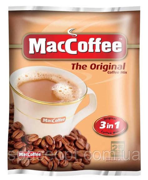 Купить Кофе в пакетиках 3 в 1 MacCoffee Оригинал 25*20 г, цена 105 грн ...