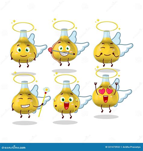 Tej Cartoon Designs As A Cute Angel Character Stock Illustration