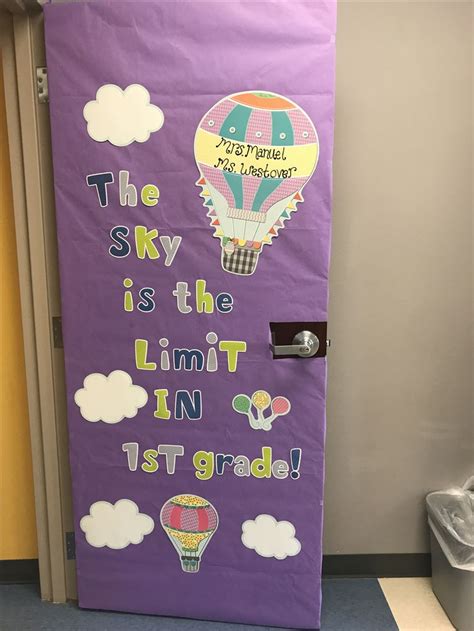 Hot Air Balloon Theme Door Door Decorations Classroom Classroom