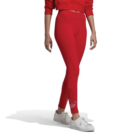 Buy Adidas Originals Womens Trefoil Leggings Vivid Red