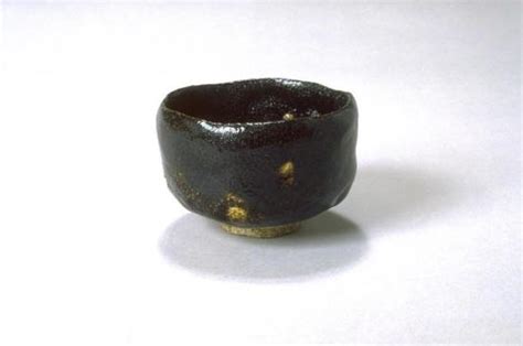 Raku Ware Black Tea Bowl Seal of Raku Ryônyû 17561834 Raku Ryônyû