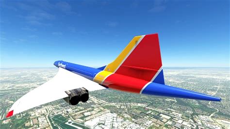 Dc Designs Concorde Southwest Airlines N800wn Fictional Microsoft