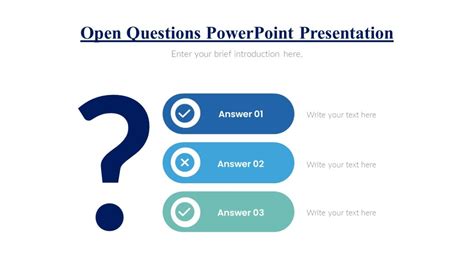 Open Questions Powerpoint Presentation Pptuniverse