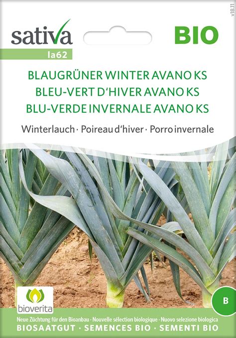 Sativa Bio Winterlauch Blaugrüner Winter Avano KS 1 Packung