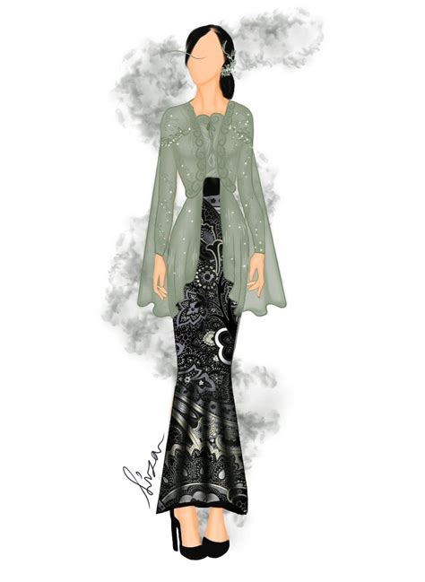 Sketsa Desain Kebaya Artofit