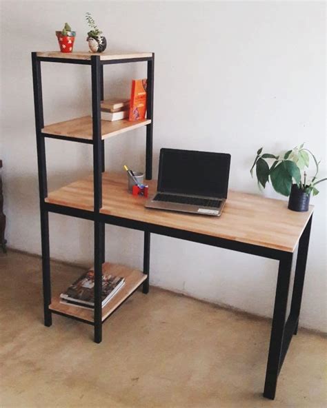 Metalgham On Instagram Mueble Escritorio De Hierro Con Madera De