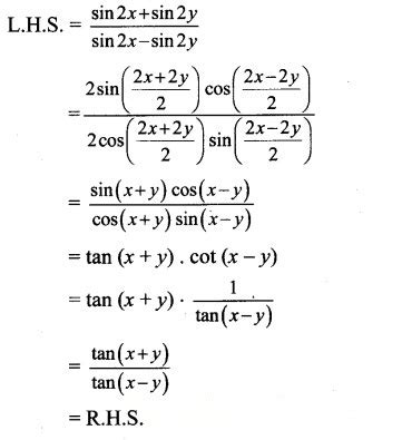 Maharashtra Board Class 11 Maths Part 1 Chapter 3 Trigonometry II Ex