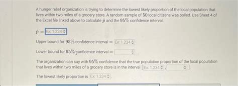 Solved A Hunger Relief Organization Is Trying To Determine Chegg