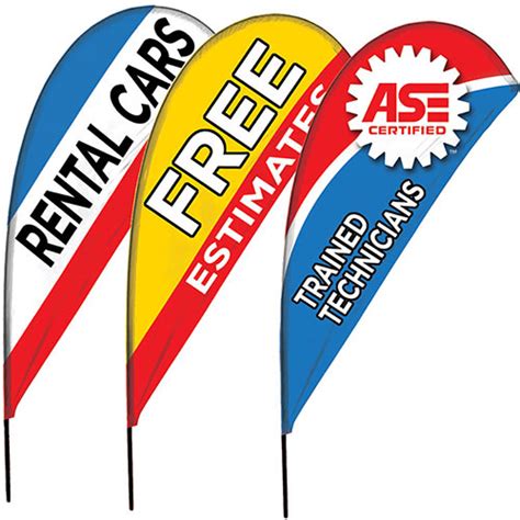 Teardrop Flags Automotive Flags Auto Shop Supply