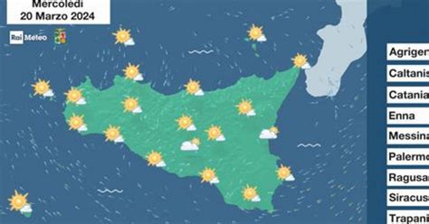 Le Previsioni Meteo In Sicilia Di Mercoledì 20 Marzo 2024