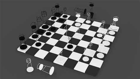 Minimal Chess Set Design Behance