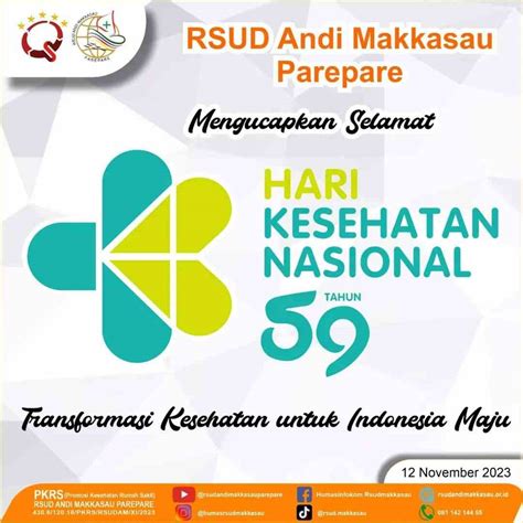 Rsud Andi Makkasau Ucapkan Selamat Hari Kesehatan Nasional Klupas