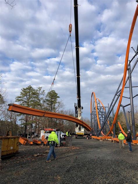 Six Flags Great Adventure Inicia Testes De Nova Montanha Russa Recordista