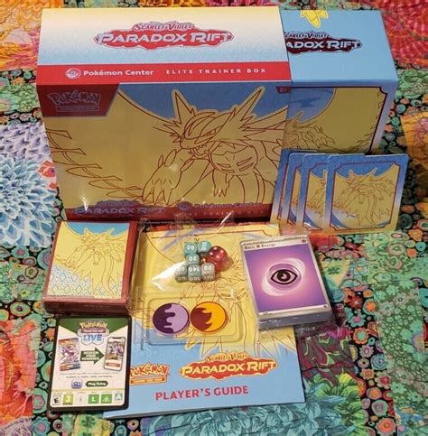 Box Extras Elite Trainer Box ETB Paradox Rift Pokemon Center NO