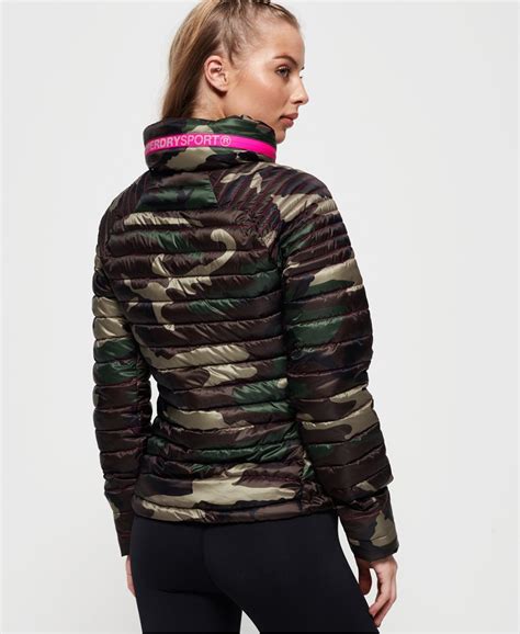 Superdry Power Pop Camo Jacket Womens Womens Jackets