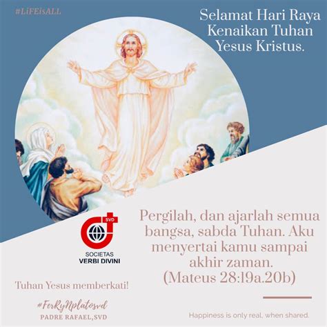 Selamat Hari Raya Kenaikan Tuhan Sesawinet