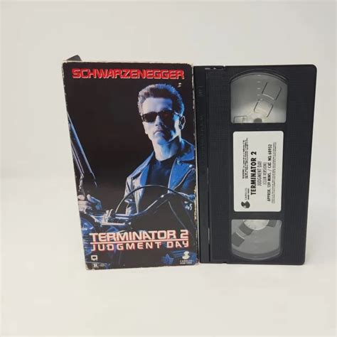 TERMINATOR 2 JUDGMENT Day VHS 1991 Arnold Schwarzenegger Rated R