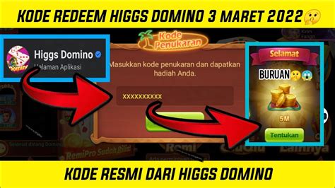 Kode Penukaran Higgs Domino Hari Ini Kode Redeem Terbaru Youtube