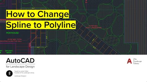 How To Change Spline To Polyline Autocad For Landscape Design