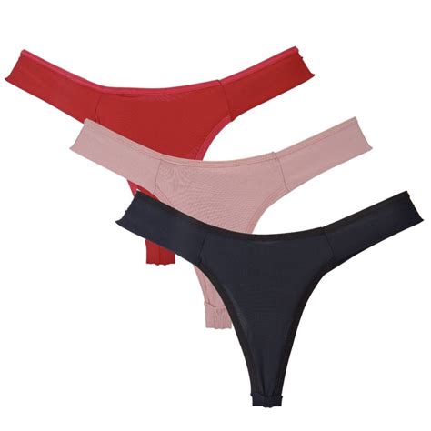 Calcinha Feminina Fio Dental Duplo Lisa Microfibra Lingerie Sensual Sexy Shopee Brasil