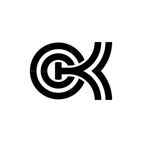 Letter CK KC Monogram Logo Scalebranding