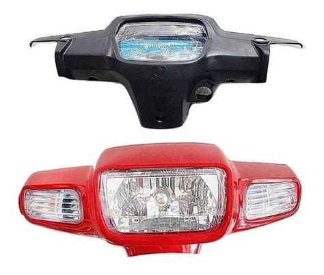 Kit Traxx Star Carenagem Farol Setas Velocimetro Vermelho