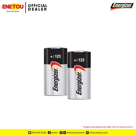 Energizer® Specialty Lithium 123 Batteries 1pcscard Original