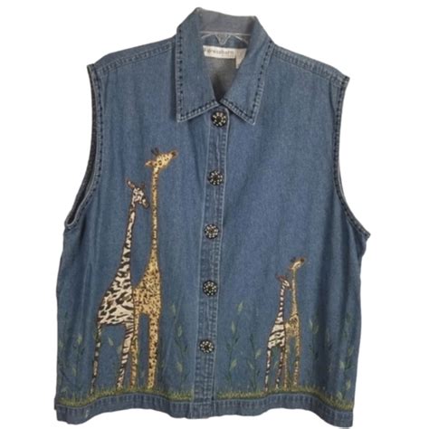 Dressbarn Jackets Coats Dressbarn Woman Denim Sleeveless Vest