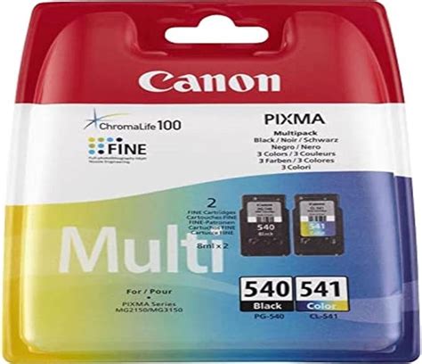 Canon Genuine Ink Cartridges PG 540 CL 541 Pack Of 2 Multi Coloured