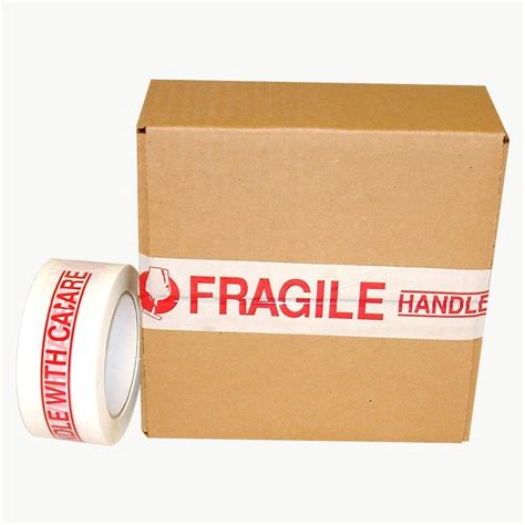 Fragile Tape Custom Handle With Care Carton Sealing Printed Packing