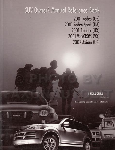 Isuzu Suv Owner S Manual Original Reference Book Vehicross Rodeo