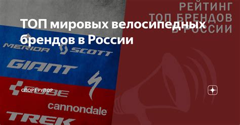 ТОП мировых велосипедных брендов в России | Спорт Рупор | Дзен