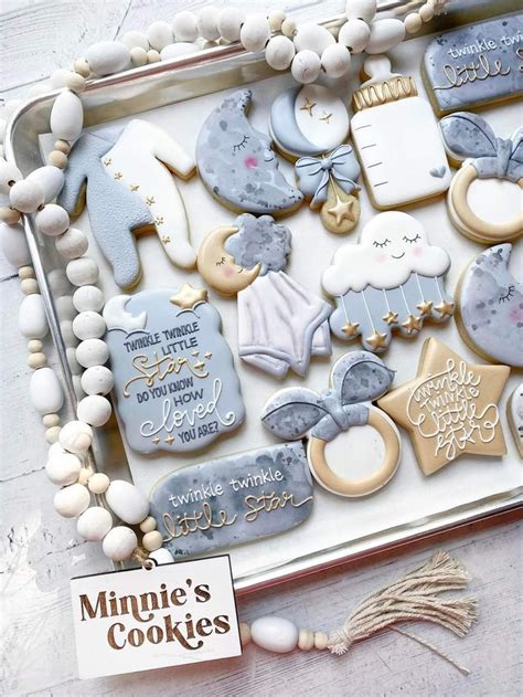 Pin By Marcia Bratkoski On Biscoitos Baby Cookies Baby Shower