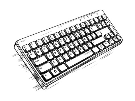 Premium Vector Gaming Keyboard Vector Illustration