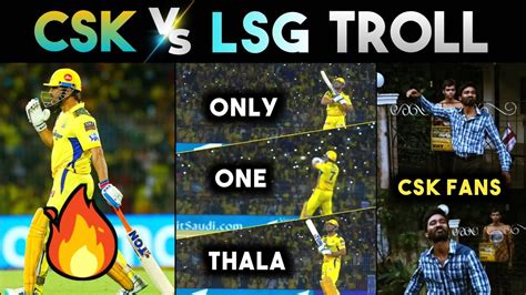 Csk Vs Lsg Ipl 2023 Match 6 Troll Ipl Trolls Dhoni Gaikwad Kl Rahul