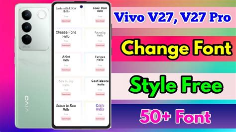 How To Change Font Style In Vivo V27 Vivo V27 Font Style Change YouTube