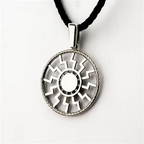 Подвеска черное солнце, подвеска викингов, ожерелье викингов, ювелирные ...