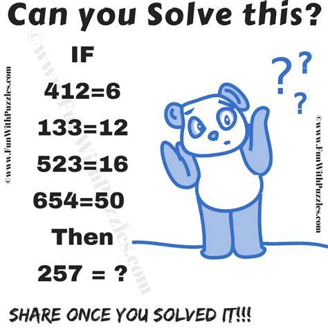 Logical Reasoning Maths Puzzle For Teens With Solution