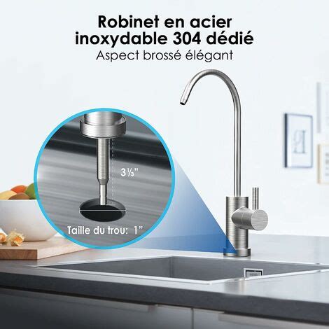 Waterdrop 10UB Système de Filtre à Eau Sous Évier avec Robinet Dédié