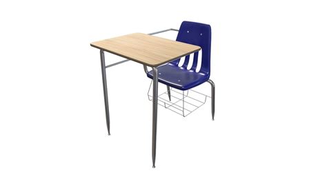 School Desk - 3D model by trenderenderbrad [2d8578f] - Sketchfab