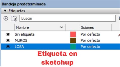 Como Crear Etiquetas En Sketchup YouTube