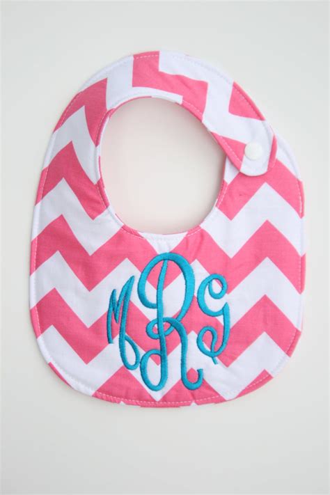 Personalized Bib Monogrammed Bib Baby Shower T Seersucker Bib