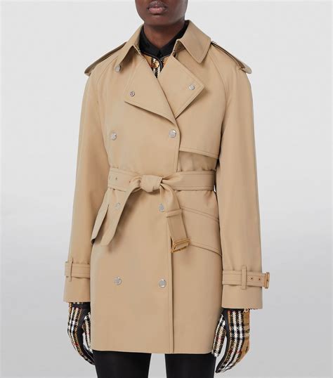 Womens Burberry Brown Cotton Gabardine Trench Coat Harrods AU