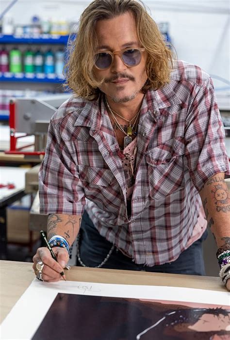 Johnny Depp Unveils Self Portrait Five He Painted During The