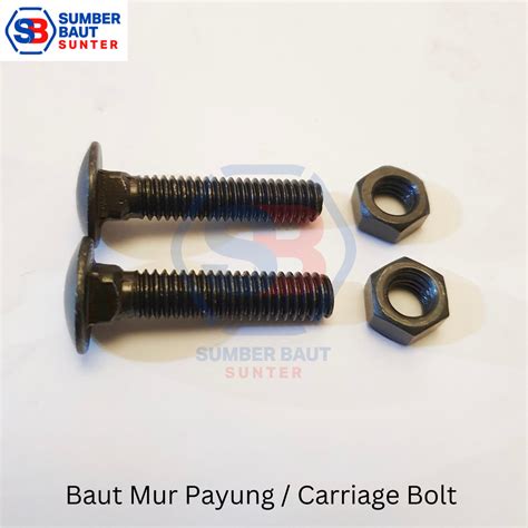 Jual 5 16 X 1 1 4 Baut Mur CB Payung Carriage Bolt Shopee Indonesia