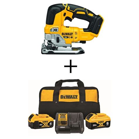 Dewalt 20v Max Xr Cordless Brushless Jigsaw 1 20v 60ah And 1 20v