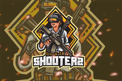 Shooterz Shooter Esport Gaming Logo Branding And Logo Templates